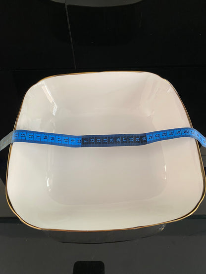 Porcelain Big bowl with Gold Bowl 25 cm