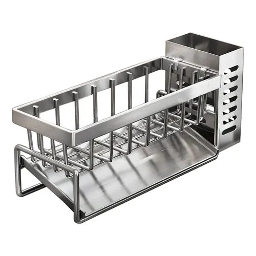Wall-Mounted Draining Carbon Steel Sponge Rack