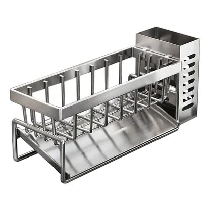 Wall-Mounted Draining Carbon Steel Sponge Rack