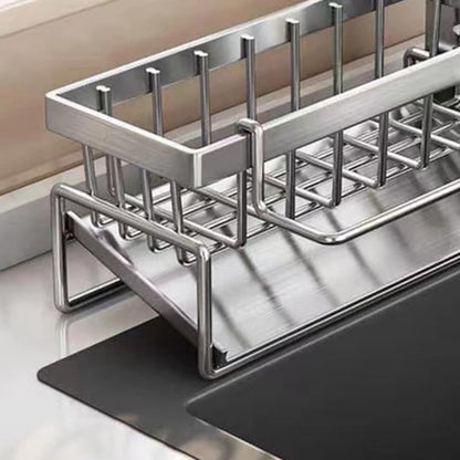 Wall-Mounted Draining Carbon Steel Sponge Rack