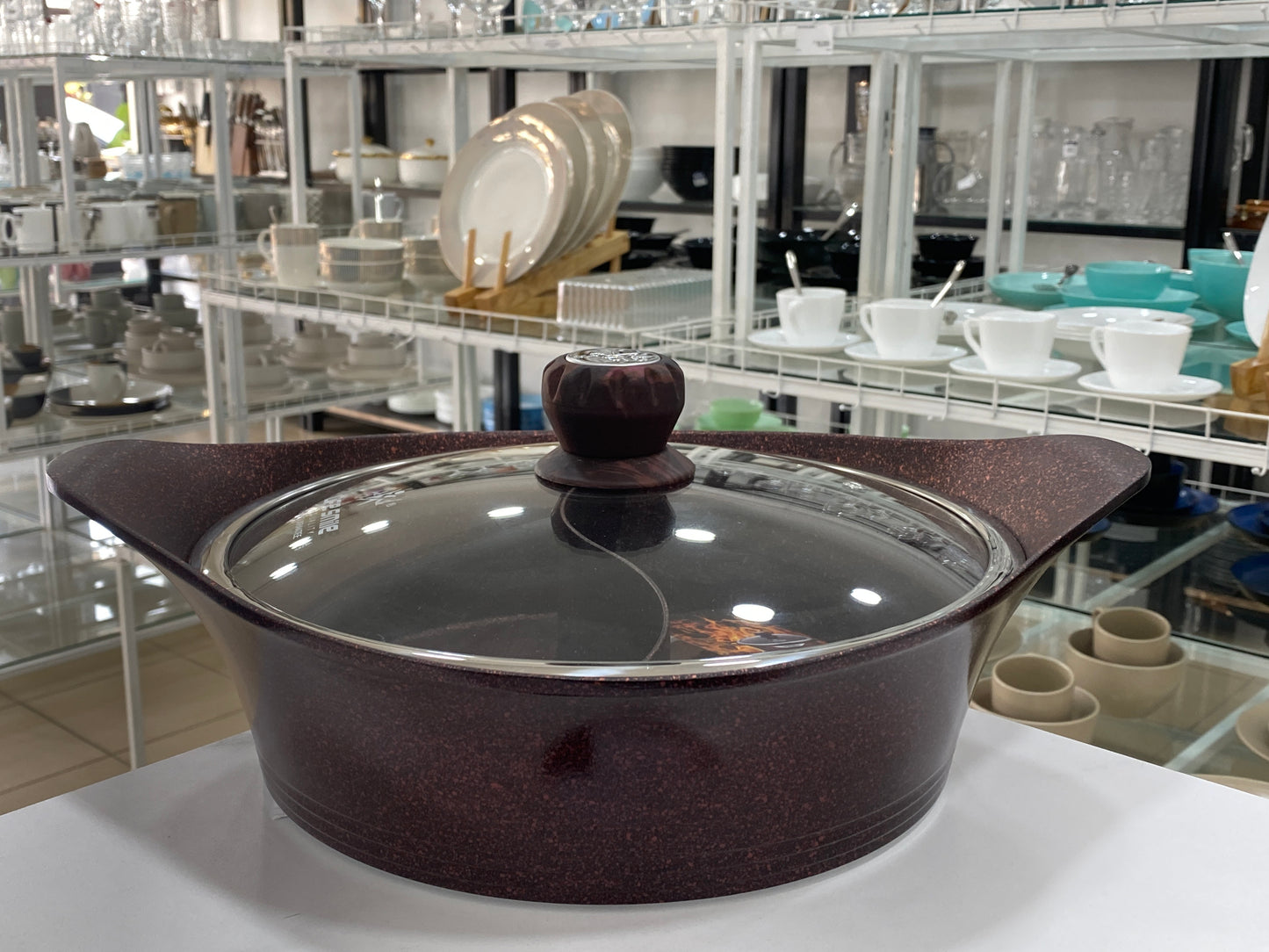 Classical Dual Granite Non-Stick Coking Pot- 2 in 1
