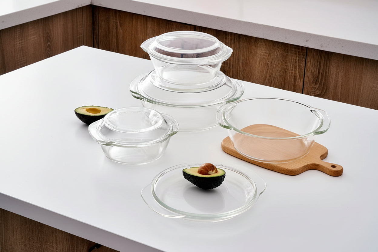 Glass Bowl with a lid