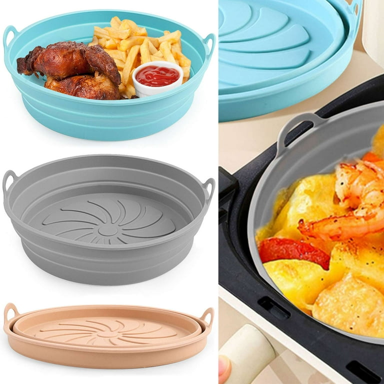 Gustave Reusable Silicone Air Fryer Liner Pot, Foldable, Non-Stick, Easy Clean