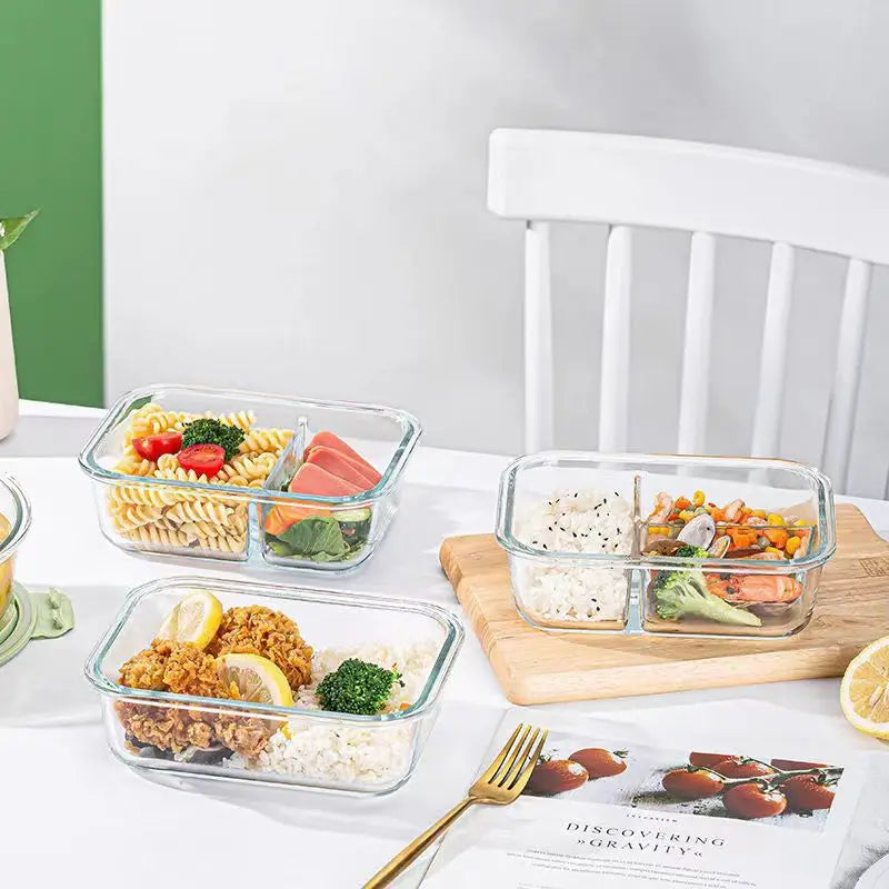 Borosilicate Glass Lunch Box – Leak-Proof Food Storage Container
