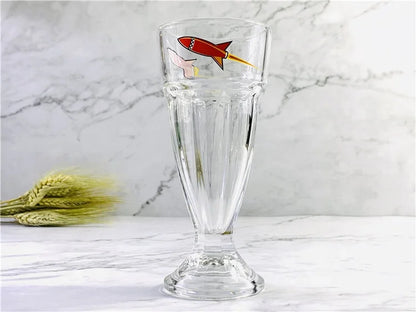 Lead-Free Hand-Blown Glass Juice Smoothie Ice Cream Cup Dessert Container