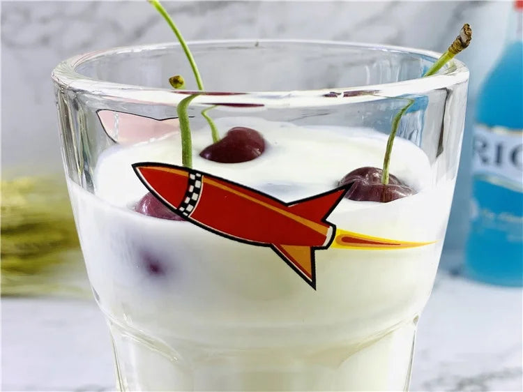 Lead-Free Hand-Blown Glass Juice Smoothie Ice Cream Cup Dessert Container