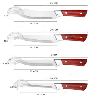 Handmade Professional Stainless Steel Boning Knife with Durable Plastic Handle