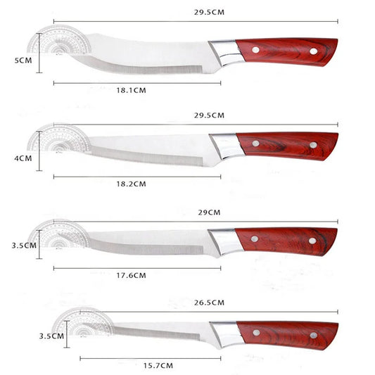 Handmade Professional Stainless Steel Boning Knife with Durable Plastic Handle