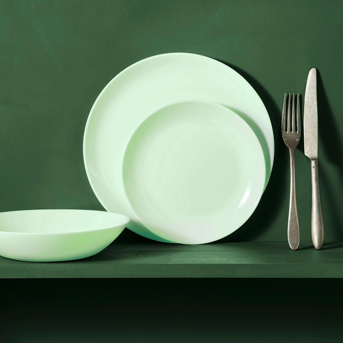 Luminarc carine Green  dinnerware set - 26 pcs
