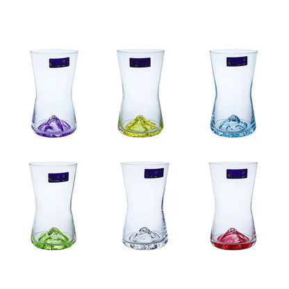 6-Piece Colourful Whiskey Glasses Set - 230ml