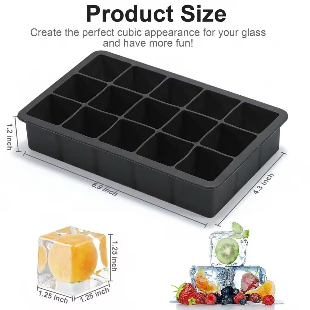 Silicone Ice Mold(15 Ice cubes)