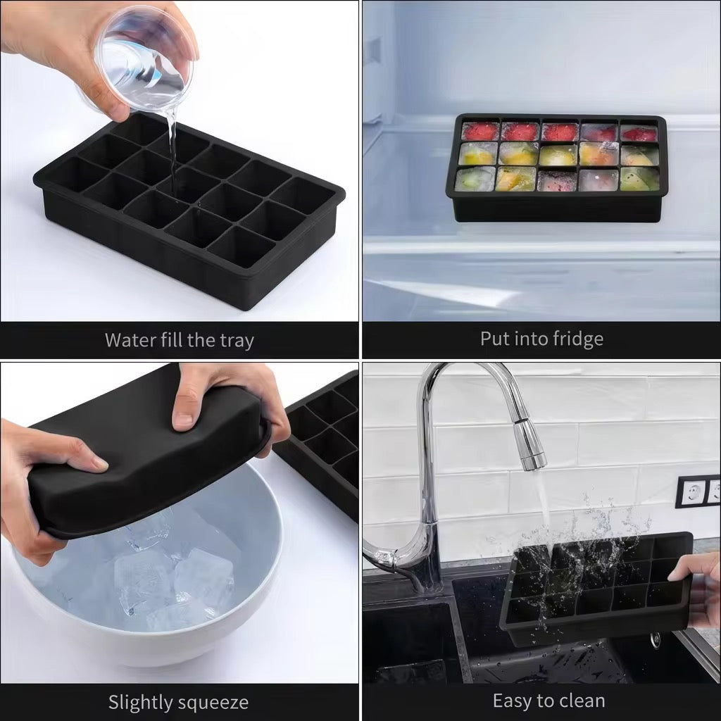 Silicone Ice Mold(15 Ice cubes)