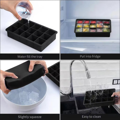 Silicone Ice Mold(15 Ice cubes)