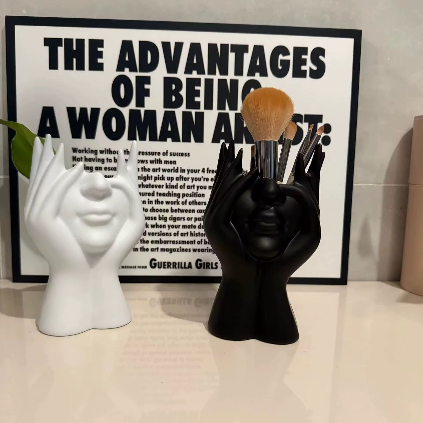 Makeup brush holders