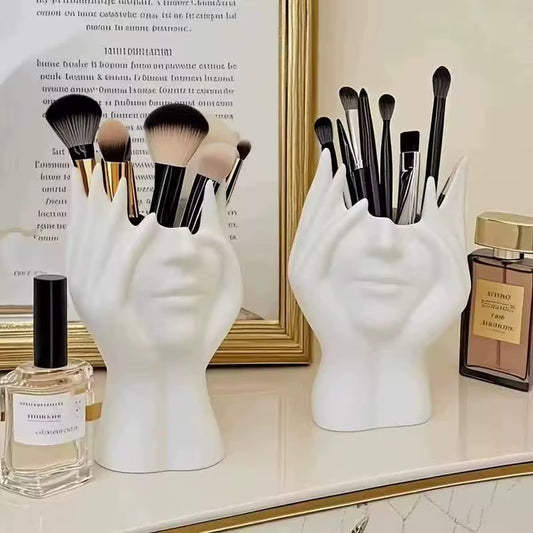 Makeup brush holders