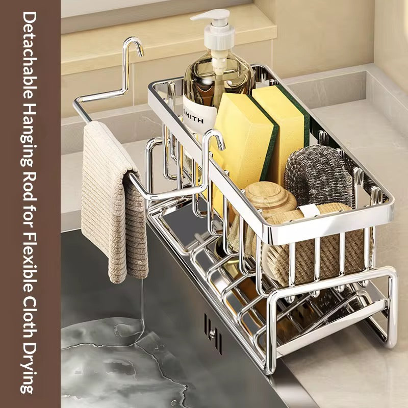 Stainless steel sponge rack