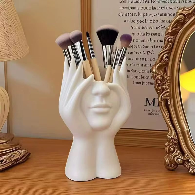 Makeup brush holders