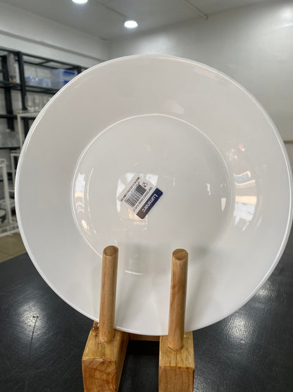 Luminarc Plate 27 cm white( Temp Essence). Isahani ya Luminirake, Umweru