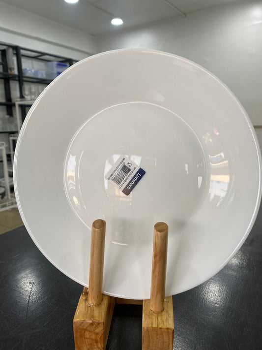 Luminarc Plate 27 cm white( Temp Essence). Isahani ya Luminirake, Umweru