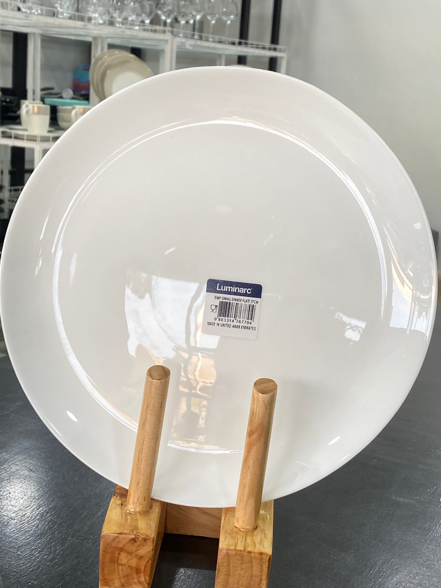 Luminarc Plate 27 cm white( Temp Essence). Isahani ya Luminirake, Umweru