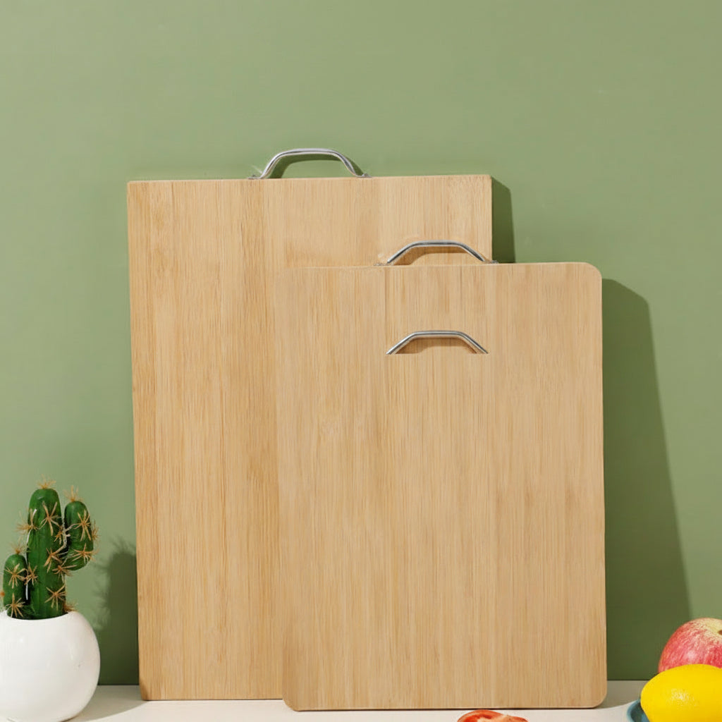 Double-Sided Bamboo Cutting Board, Thick Large Light Panel for Kitchen