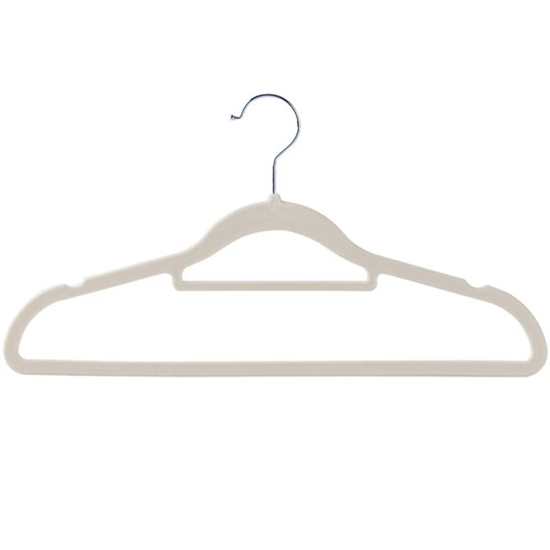 Premium Flocked Non-Slip Clothes Hangers - Wet & Dry Use, Shoulder-Friendly Design