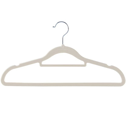 Premium Flocked Non-Slip Clothes Hangers - Wet & Dry Use, Shoulder-Friendly Design