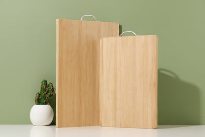 Double-Sided Bamboo Cutting Board, Thick Large Light Panel for Kitchen