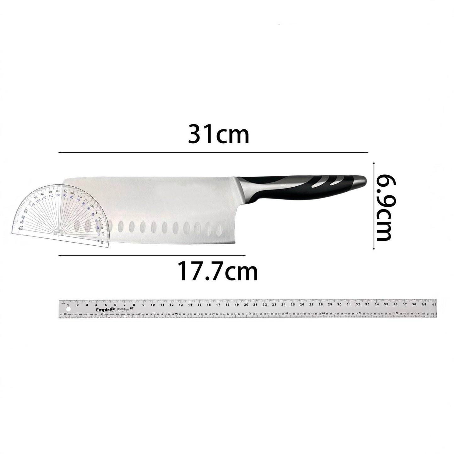 Ultra-Sharp Stainless Steel Chef Knife for Versatile Kitchen Cutting Tasks
