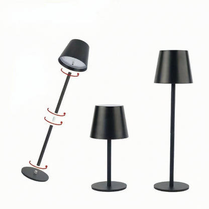 Sleek Wireless USB Rechargeable LED Touch Table Lamp for Modern Living Room, Hotel