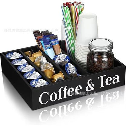 Modern Wooden Coffee Capsule Storage Box for Desktop, Kitchen Organizer