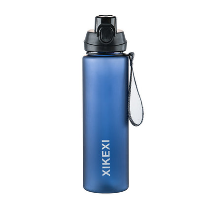 XIKEXI 1000ml Matte Portable Water Bottle with Straw & Handle - Eco-Friendly PC