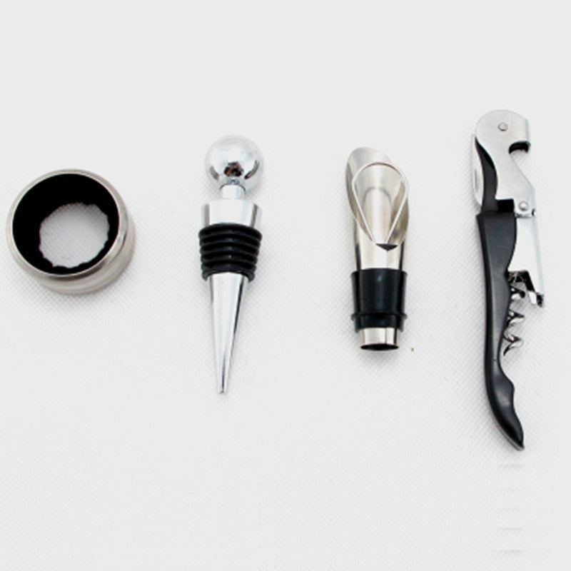 Stainless Steel Waiter Corkscrew Folding Wine Bottle Opener with Foil Cutter