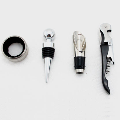 Stainless Steel Waiter Corkscrew Folding Wine Bottle Opener with Foil Cutter