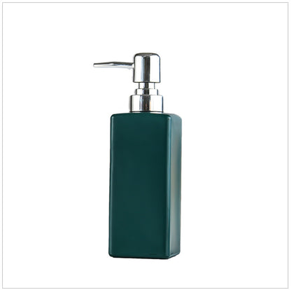 Modern Glass Soap Dispenser Bottle for Shampoo, Shower Gel, 350ml