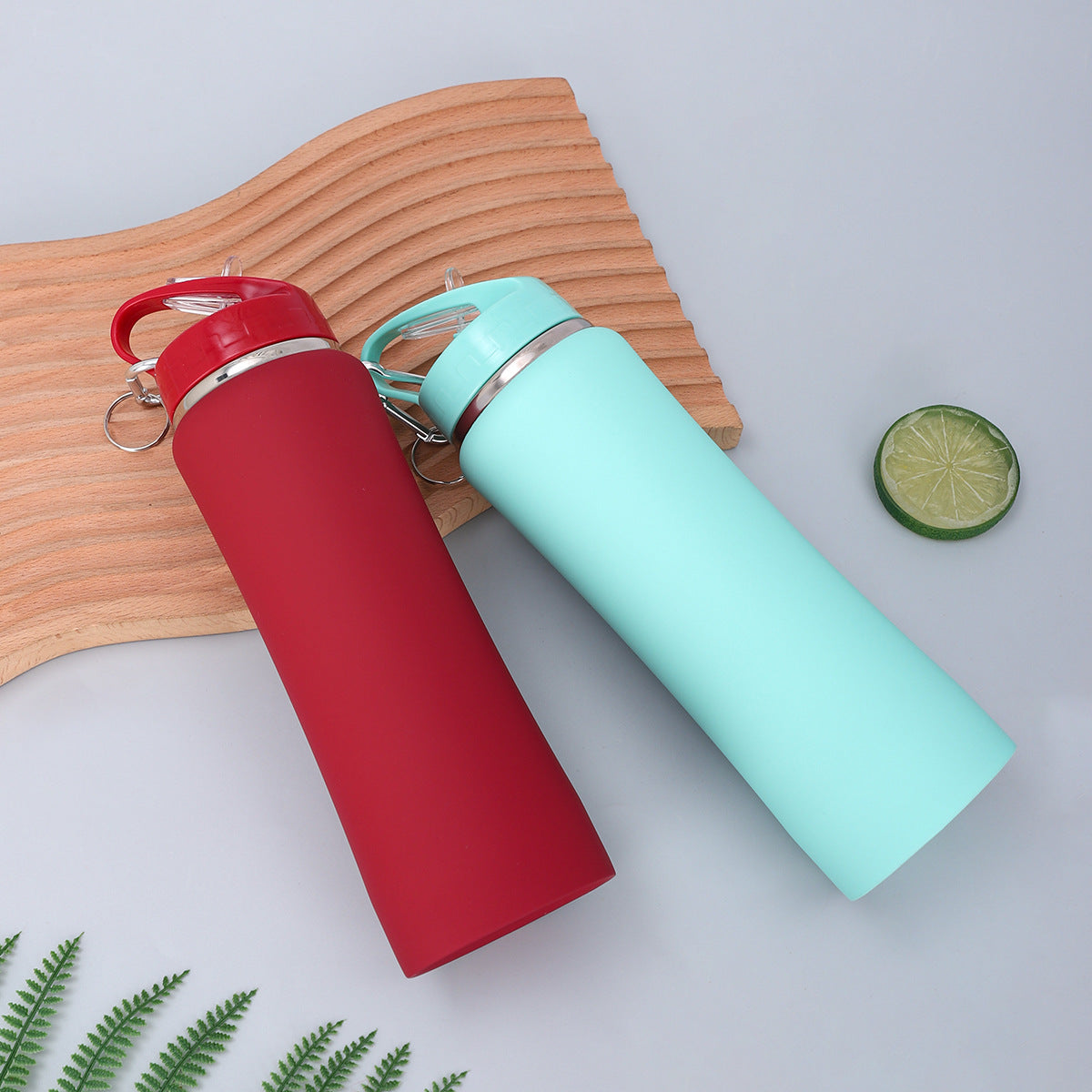 Premium Durable Vacuum Insulated Stainless Steel Sports Water Bottle Travel Mug, 600ml