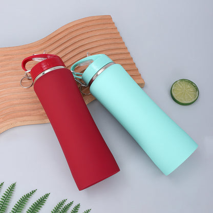 Premium Durable Vacuum Insulated Stainless Steel Sports Water Bottle Travel Mug, 600ml