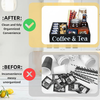 Modern Wooden Coffee Capsule Storage Box for Desktop, Kitchen Organizer