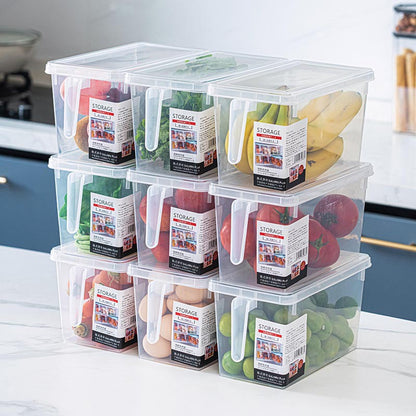 Premium Food-Grade Clear Fridge Drawer Organizer Box for Vegetables and Eggs