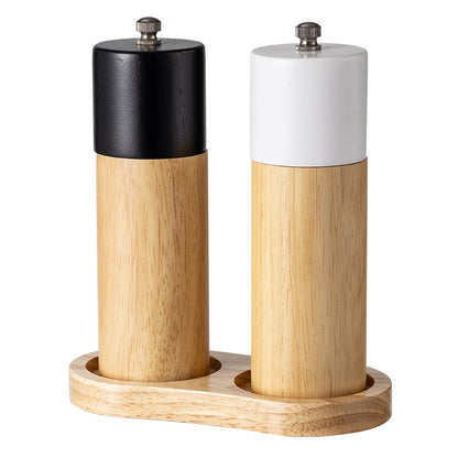 Elegant Oak Wood Manual Pepper Grinder Sea Salt Mill Spice Bottle