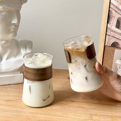 Elegant Heat-Resistant Glass Milk Cup for Coffee, Latte, Water - Creative Household Drinkware