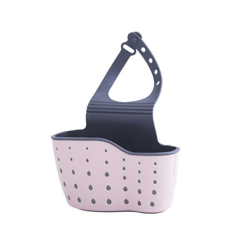 Multifunctional Double-Layer Sink Drying Rack Hanging Storage Basket Kitchen Organizer