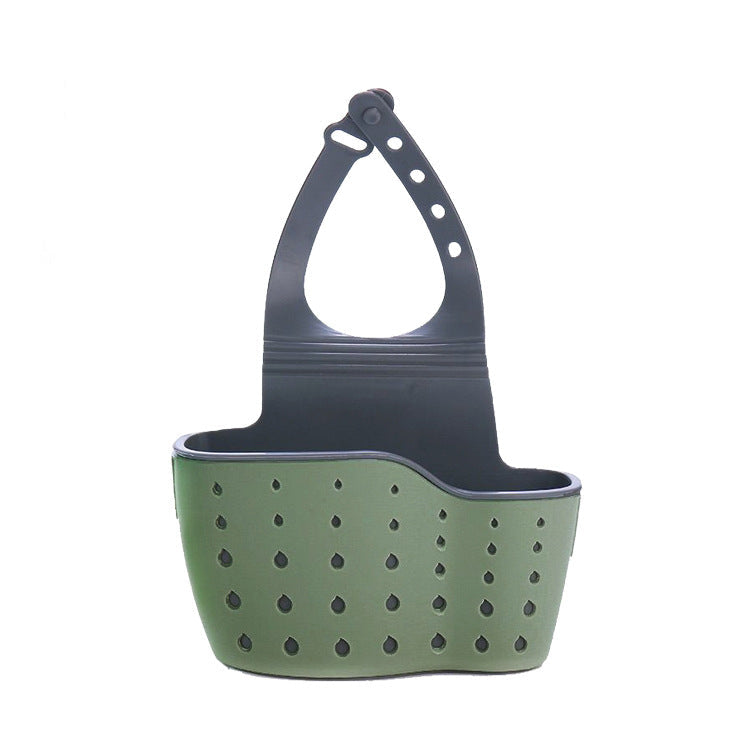 Multifunctional Double-Layer Sink Drying Rack Hanging Storage Basket Kitchen Organizer