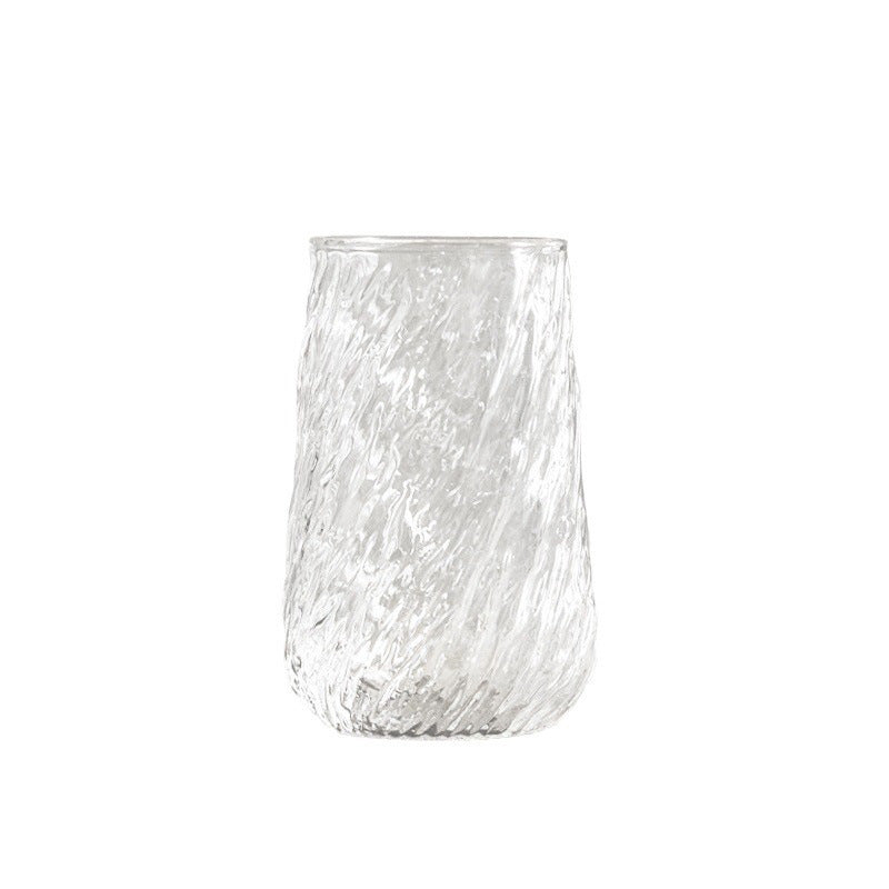 High Quality Large Capacity Spiral Glass Coffee Tea Cup