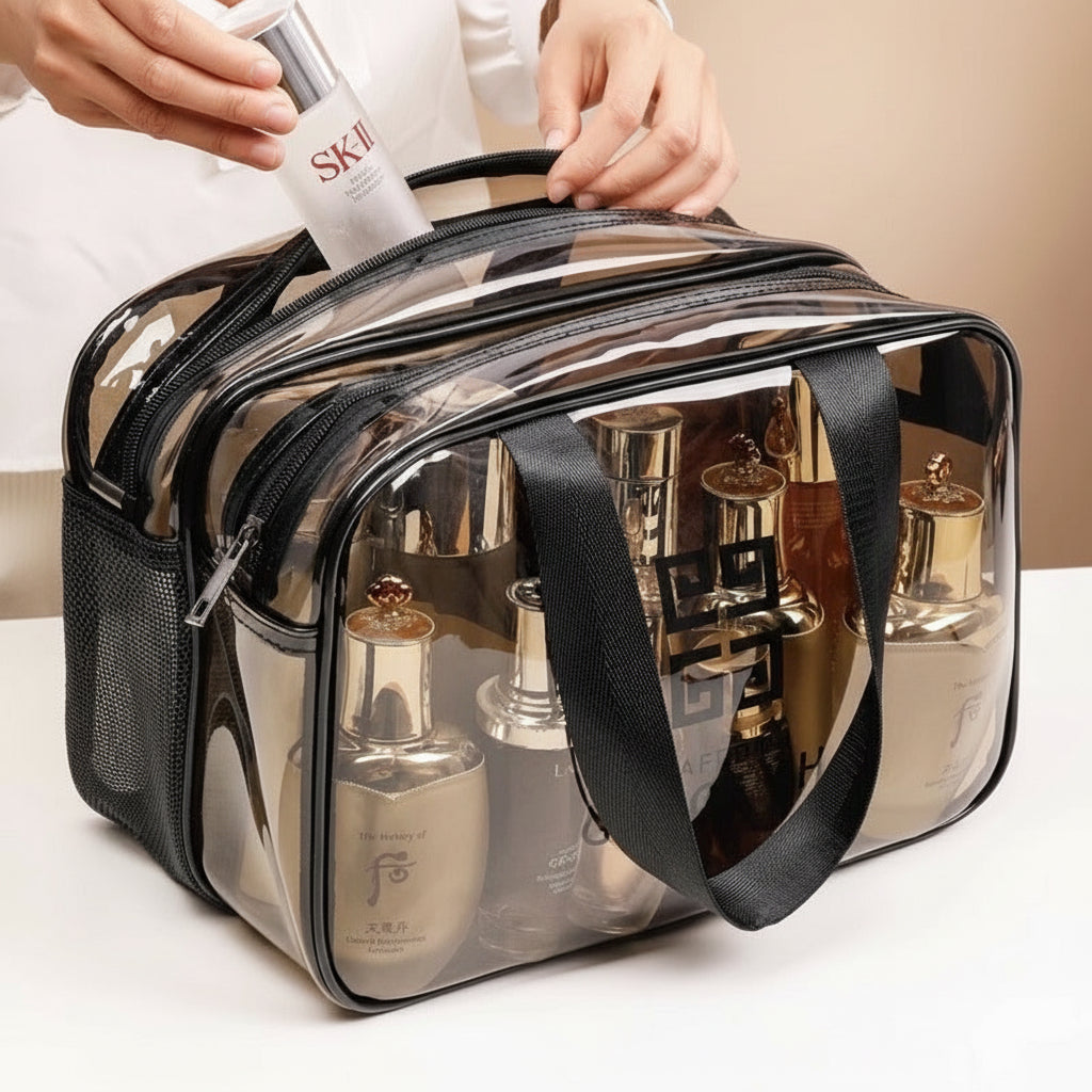 Spacious Waterproof Wet/Dry Travel Toiletry Bag for Swimming & Cosmetics
