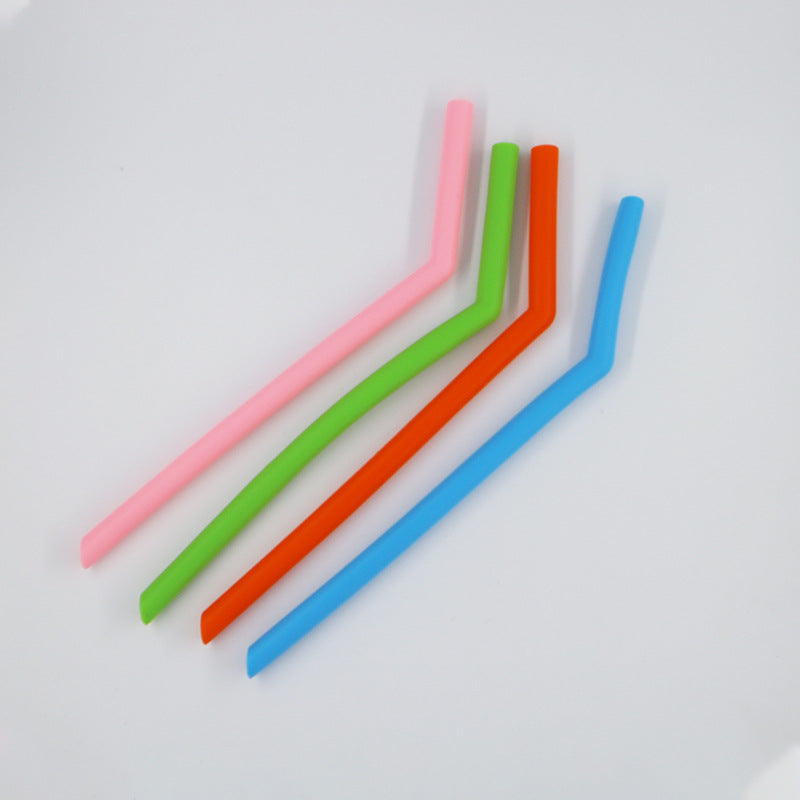 Durable Reusable Silicone Straw for Kids - Portable, Eco-Friendly, Home Use