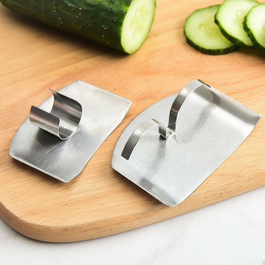 Premium Stainless Steel Finger Guard for Kitchen Safety - Slicing & Dicing Protector