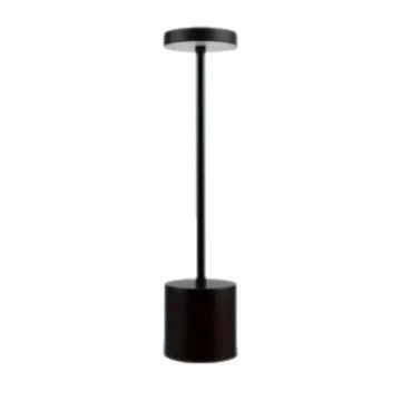Modern Retro Metal LED Table Lamp, Touch Dimmable Night Light, USB Rechargeable