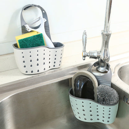 Multifunctional Double-Layer Sink Drying Rack Hanging Storage Basket Kitchen Organizer
