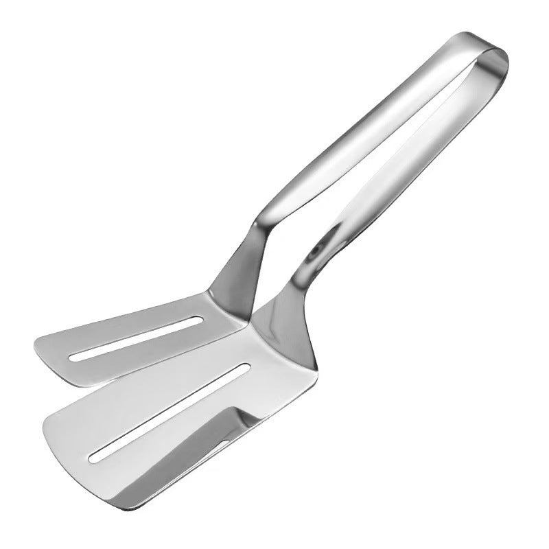 Premium 304 Stainless Steel Multi-Purpose BBQ Tongs for Steak, Fish, Pancake